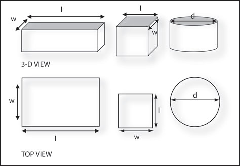 container dimensions